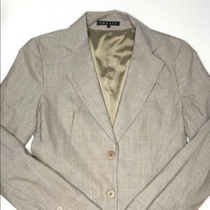 Theory gray two button blazer – size 2